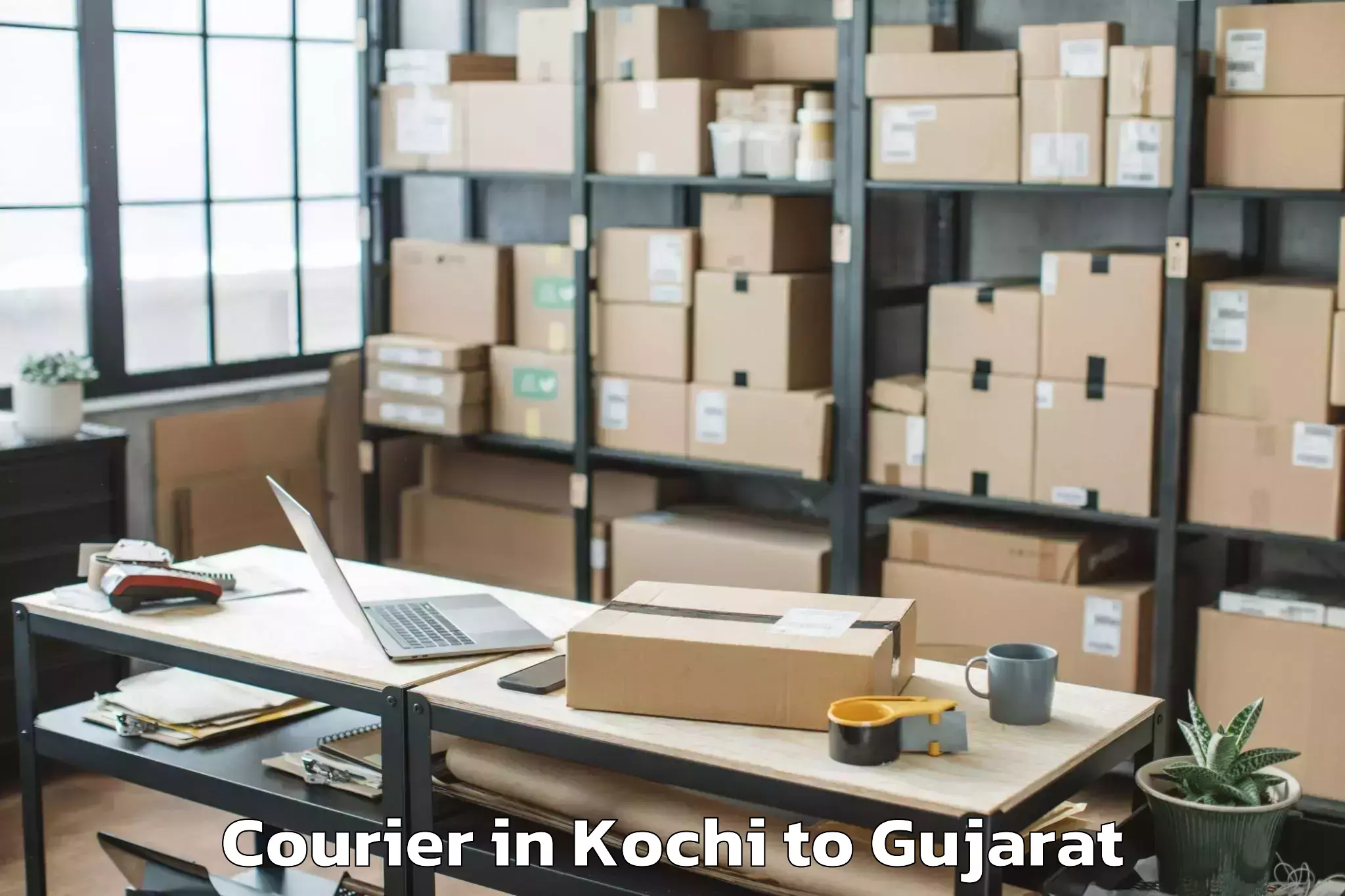 Kochi to Dhrangadhra Courier